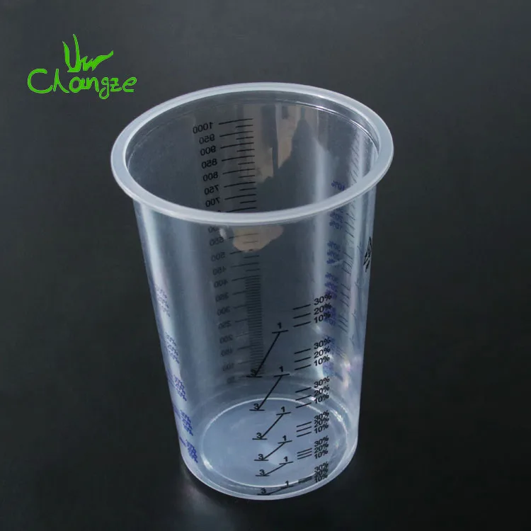 CZ-Pt-01-3-2(1) 1000ml plastic paint mixing cup for car painting
