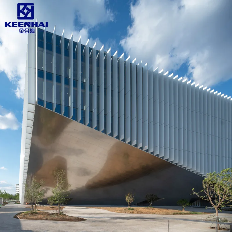 Keenhai Facades Panel Building Exterior Facade Materials Metal Panels Perforated Aluminum Exterior Facade Panels
