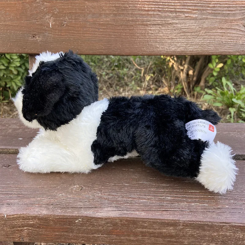 Soft Border Collie Dog Toys Plush Cuddle Stuffed Animal Black and white Plush Dogs