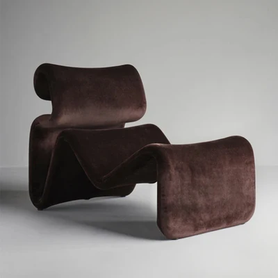 
xt-856 luxury creative special shape nordic living room chaise lounge recliner fabric fiberglass single leisure chair 