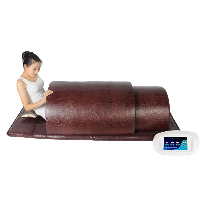 Fuerle Tourmaline Far Infrared Two heating Sauna Domes and one Heating Jade Mattress for health clinic home SPA