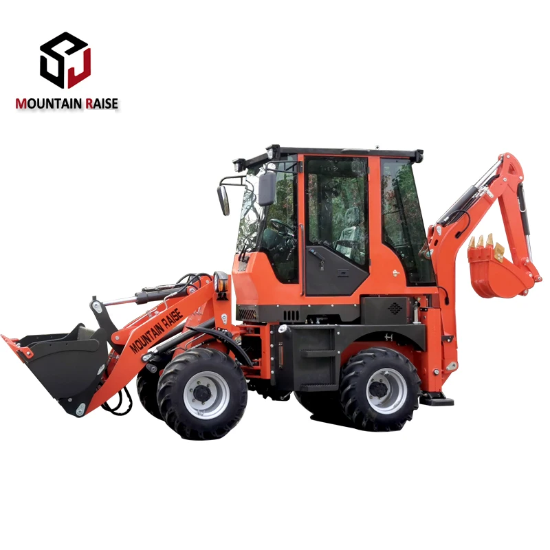 Shandong 1ton mini backhoe loader small tractor loader for sale