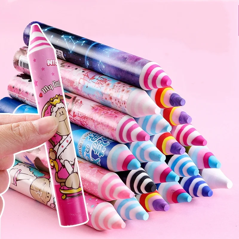 hot sale rainbow rubber magic eraser school