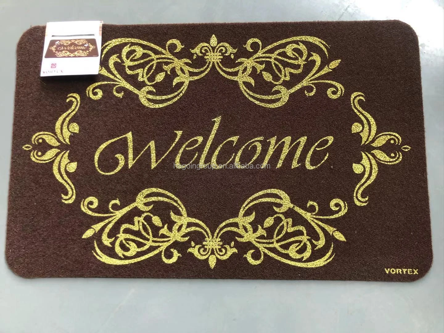 Various patterns Welcome printed door mat Carpet with PVC Backing