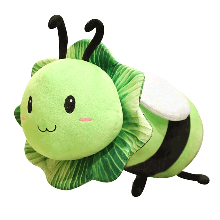 New Design Vegetable Bee Plush Toys Soft Stuffed Vegetable Doll Cute Baby Toys