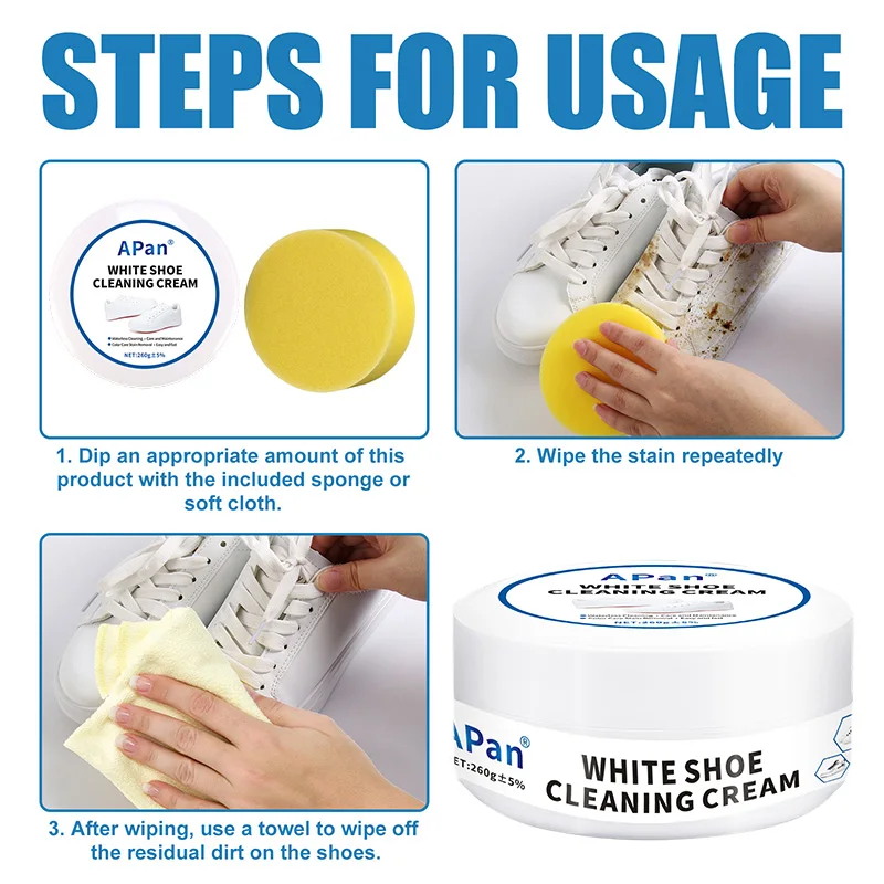 multipurpose shoes cleaner paste cream whiteshoe cleaner cleaning cream white shoes cleaning cream for shoes