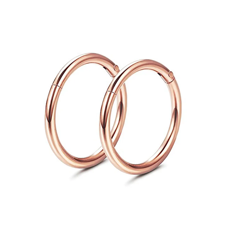 
2021 Trendy Body piercing C-shaped stainless steel zircon nose ring nose stud 2.5mm claw nose piercing jewelry 