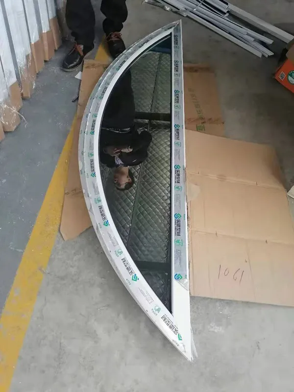 pvc frame half round windows arch windows with grill design