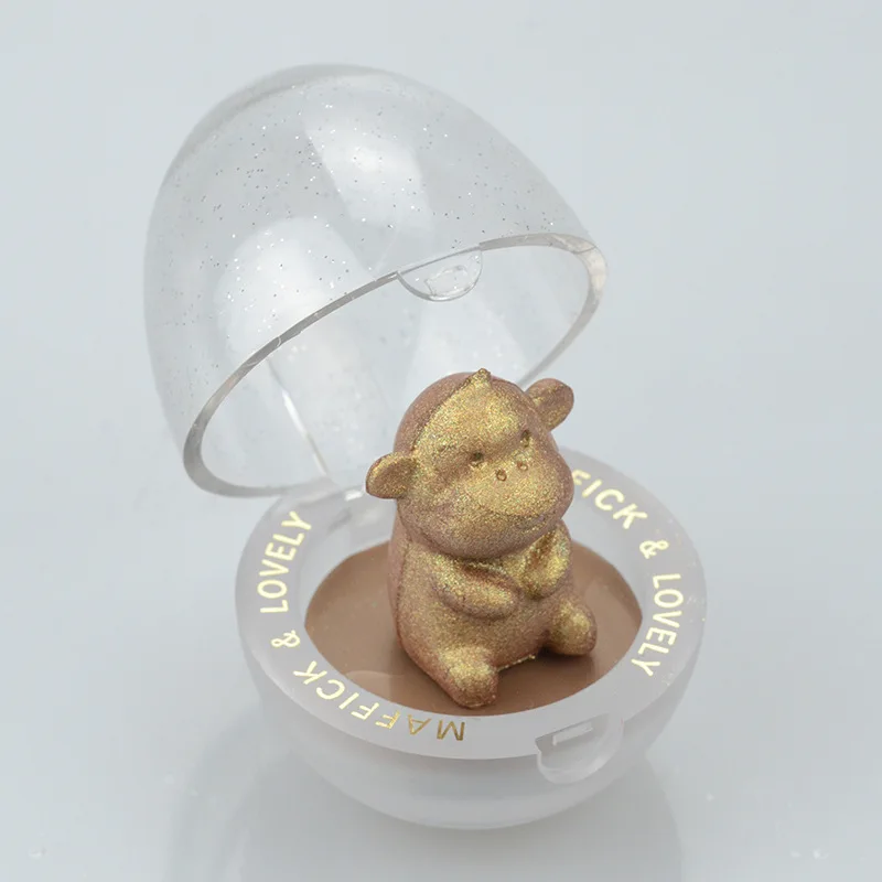 Three-dimensional Animal Pearl Eye Shadow Make Up Palette  Gold HighlighterMAFFICK Cute Pet Glitter Highlighter Zodiac