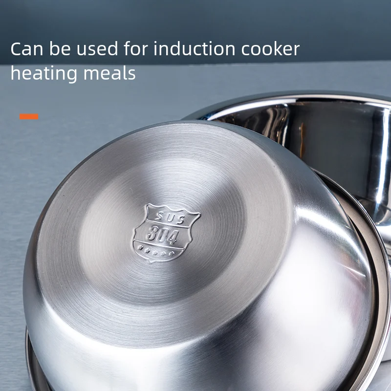 Modern wash fruit vegetable basin europe round deep bowl food wash mixing salad basin food grade stainless steel basin