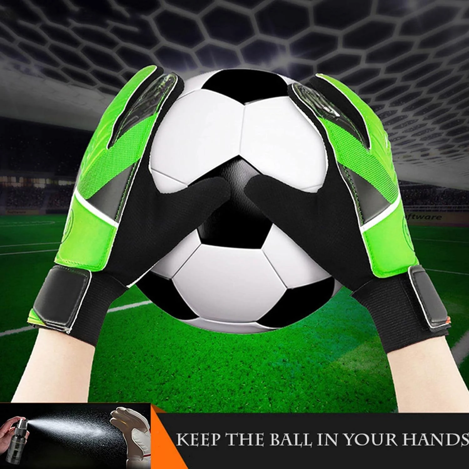 High Grip Soccer Ball Goalkeeper Gloves Grip Rosin Spray