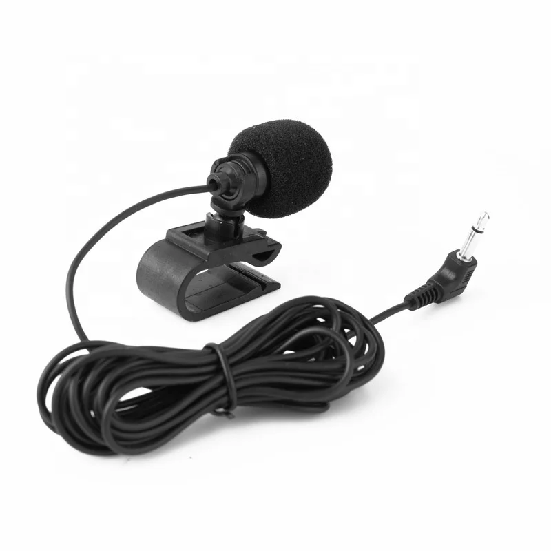 3m Long Mini Car Mic Speaker Clip Plug 3.5mm Audio Stereo External Microphojne For Car Audio DVD Player GPS