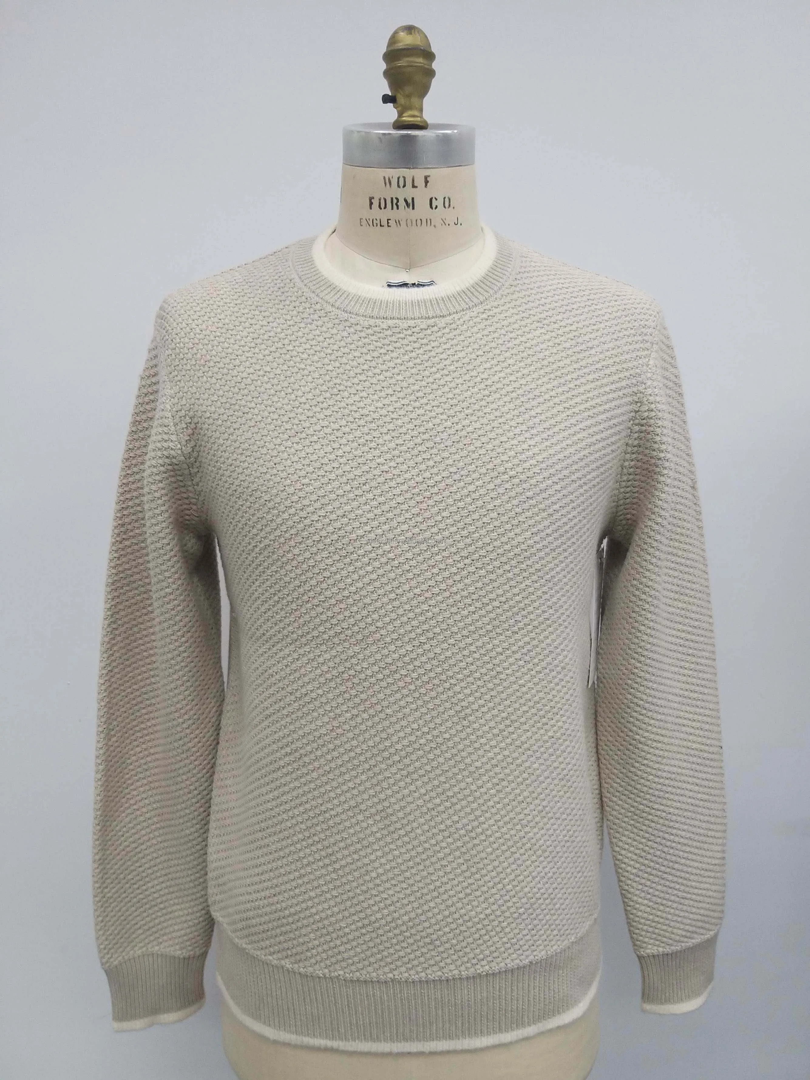 Old Money Clothes Men Design Men Sweater Jacquard Letter Knitwear Men Crew Neck Pullover Winter Knitted Tapestry Sweater