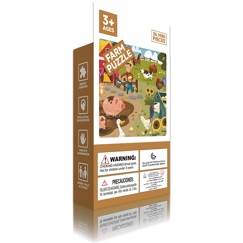 Customized Animal Diy Puzzle Book Kit Grassland Ocean Paper Montessori Educational Learning Jigsaw Toys For Kids Boys Girls