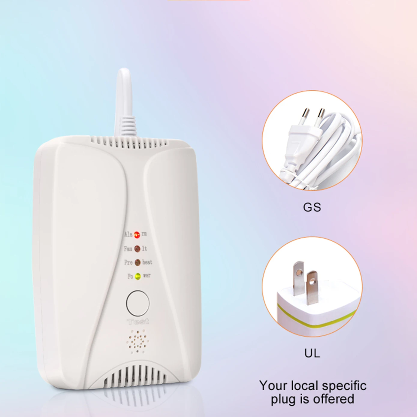 Home Dual Gas Leakage Detector LPG CH4 LEL Domestic Gas Detector