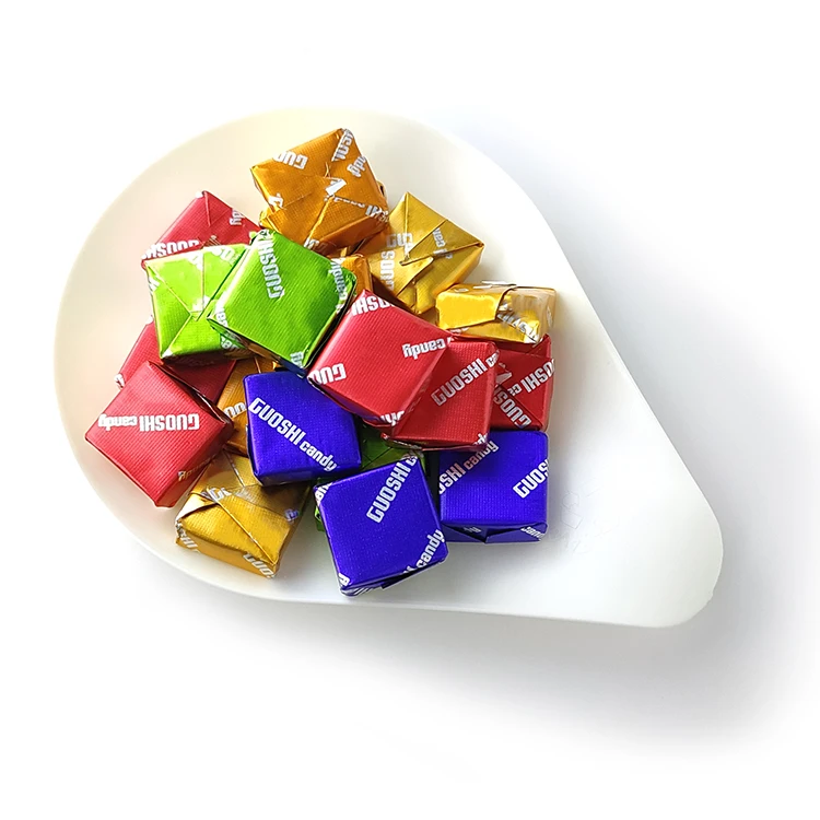 Factory Direct Price Fruity Gummy Fudges Chocolate Strawberry Yogurt Flavors Confectionery Chewy Milk Candies