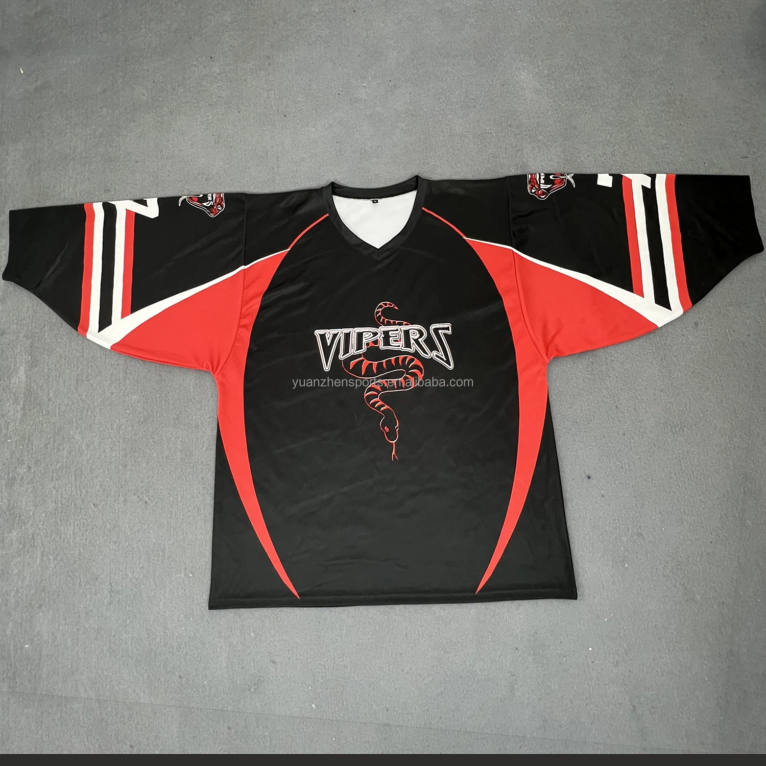 Custom logo and number sublimation printing color ice hockey