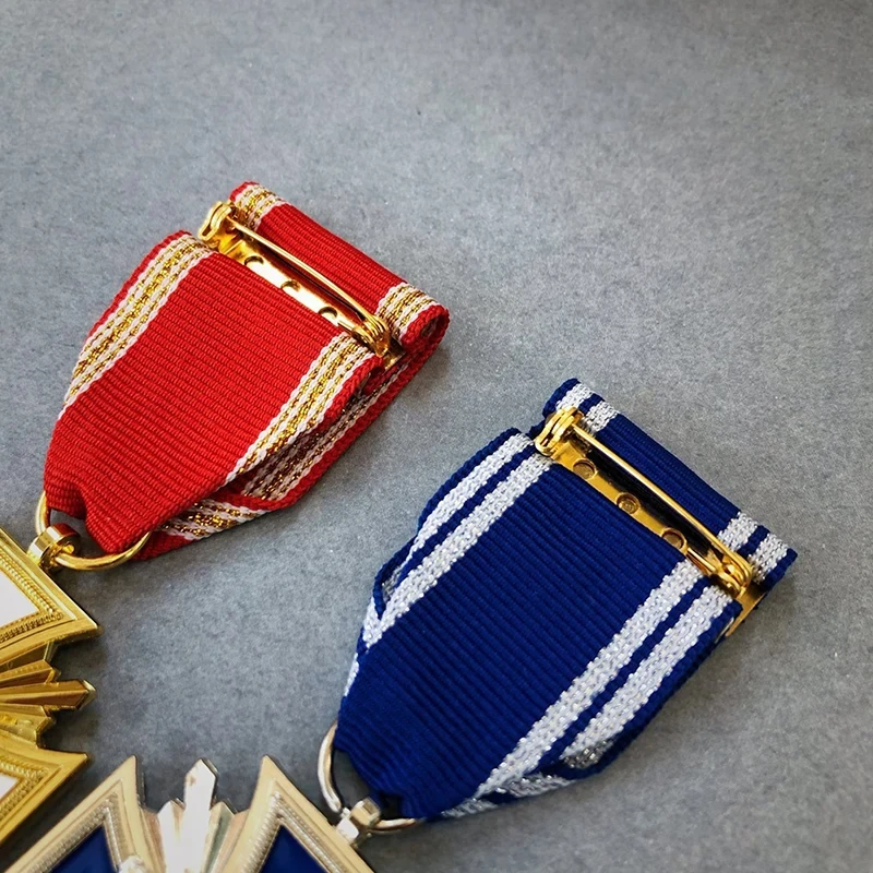 Custom Metal Commemorative Medal Souvenir Emblem Decoration Heroic Honor Chest Badge Medal