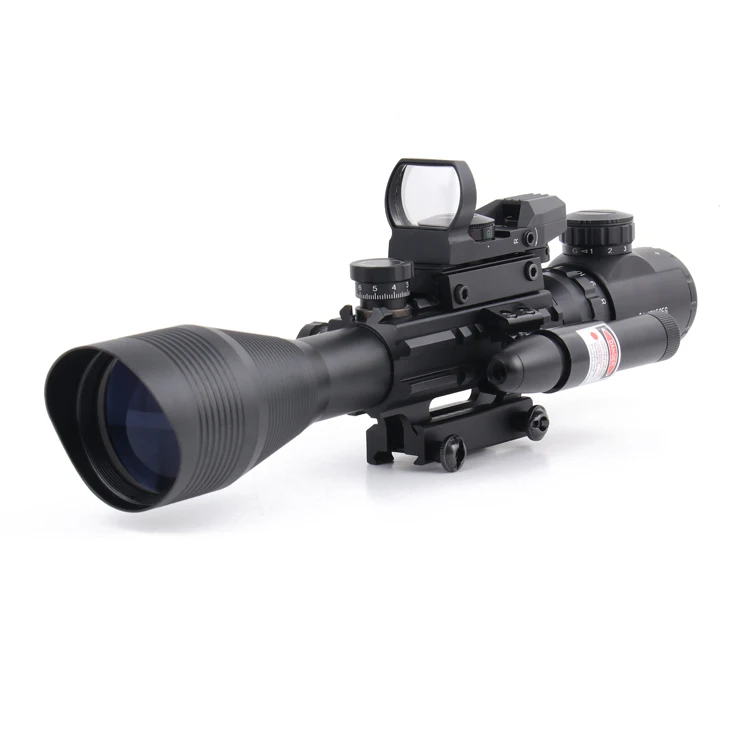 
Tactical Optics C4-12X50EG AR15 Rifle Scope Dual illuminated Mil-dot Reticle Holographic Dot 