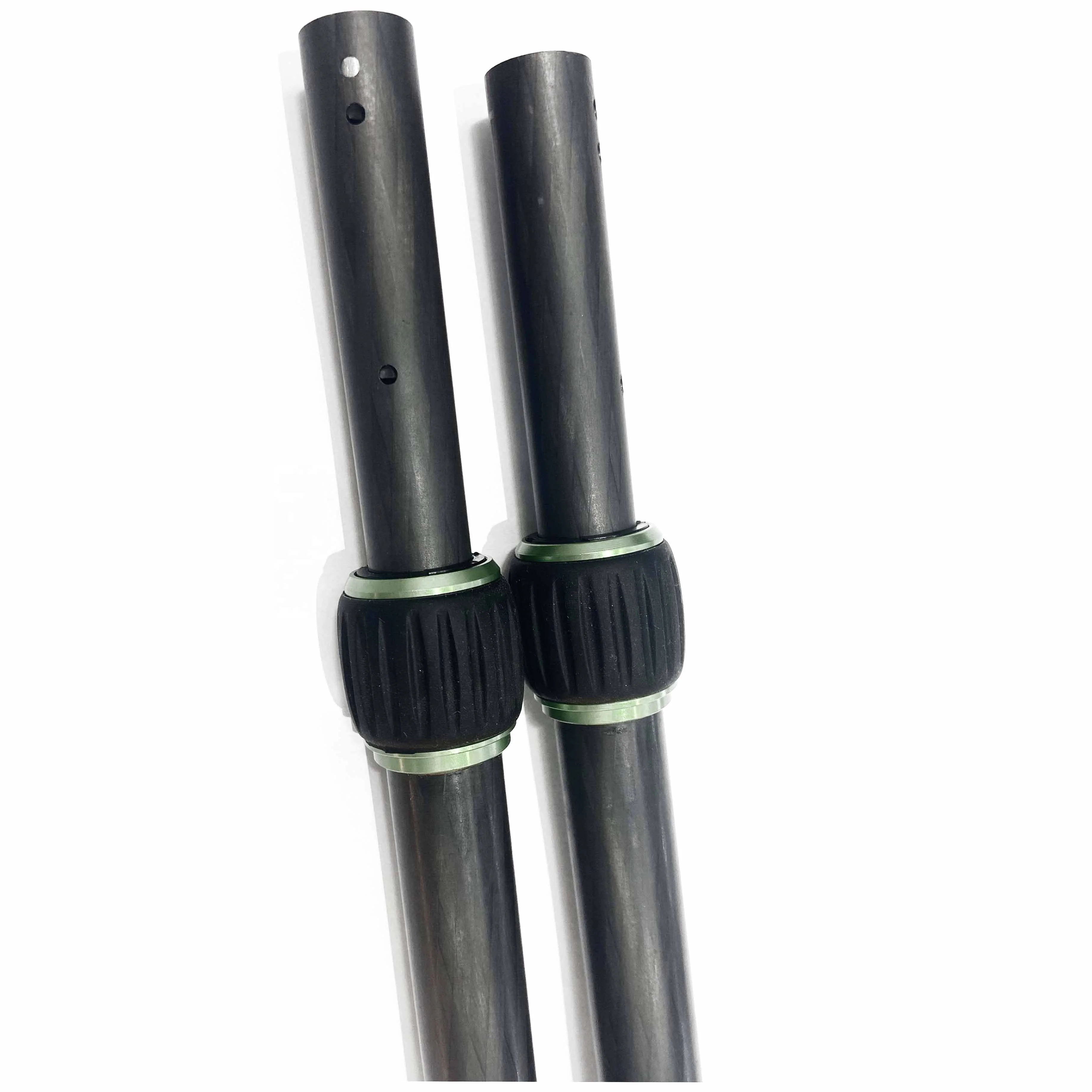 Customized carbon fiber telescopic pole with Twist Buckle for Metal detectors