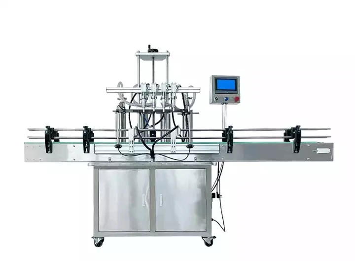 Small Bottle Cosmetic Oil 2/4/6/8/10 Heads Automatic Filling Capping and Labeling Machine
