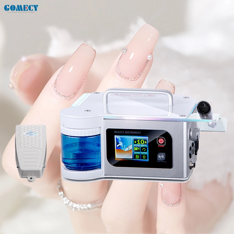 GOMECY  electric manicure pedicure nail drill water pedicure drill spa nail polisher 40000 RPM pedicure device
