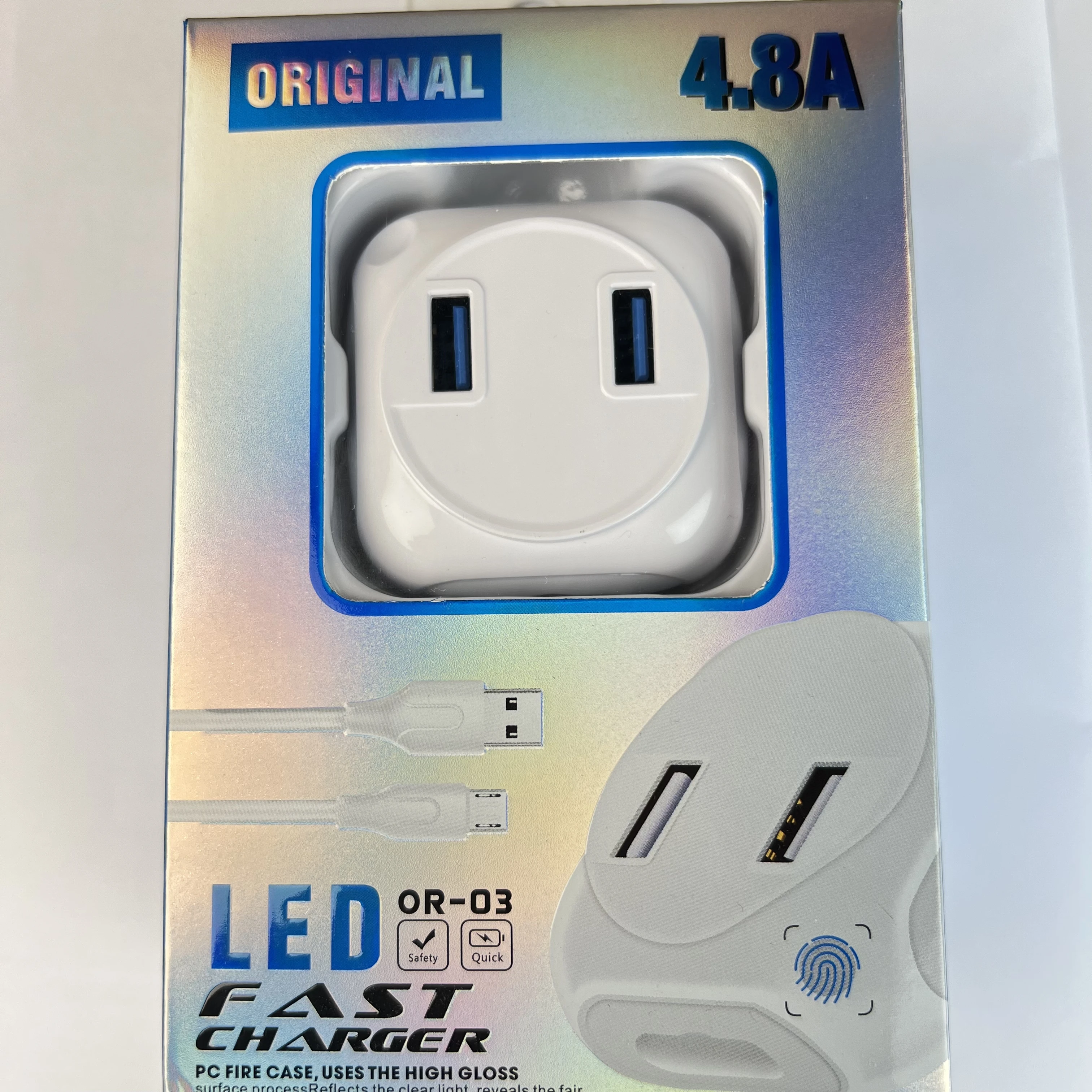 24 Вт 4.8A со светодиодным ночным светом универсальное супер умное Путешествие 2 Usb порта быстрое настенное зарядное устройство для Samsung Android