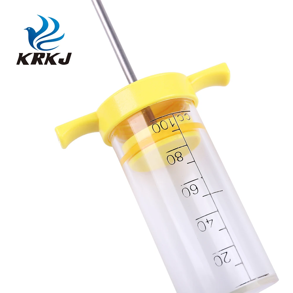 CETTIA KD308 plastic steel livestock cow vaccine hypodermic syringes injector 100ml