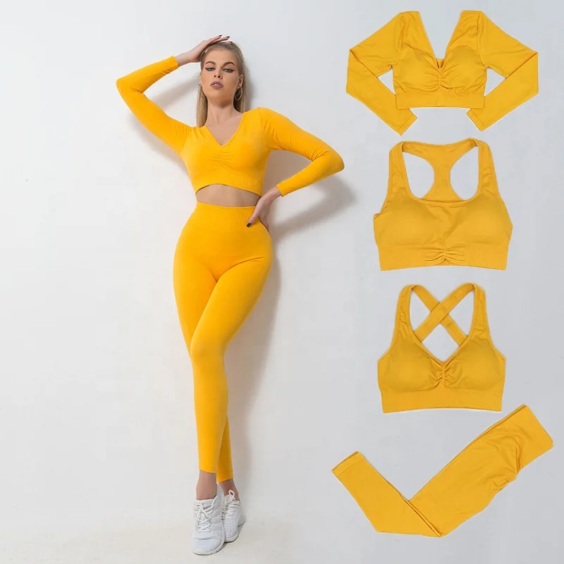 [Free Sample] Yoga Pants Womens Leggings seamless Apparel Processing Services Slight Customize