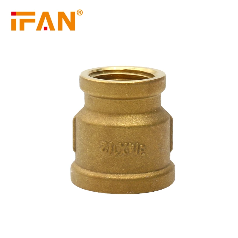 IFAN Factory Direct Brass Pipe And Fittings All Types Brass Plumbing Fittings 1/2 Inch Equal Tee Elbow Brass Fittings