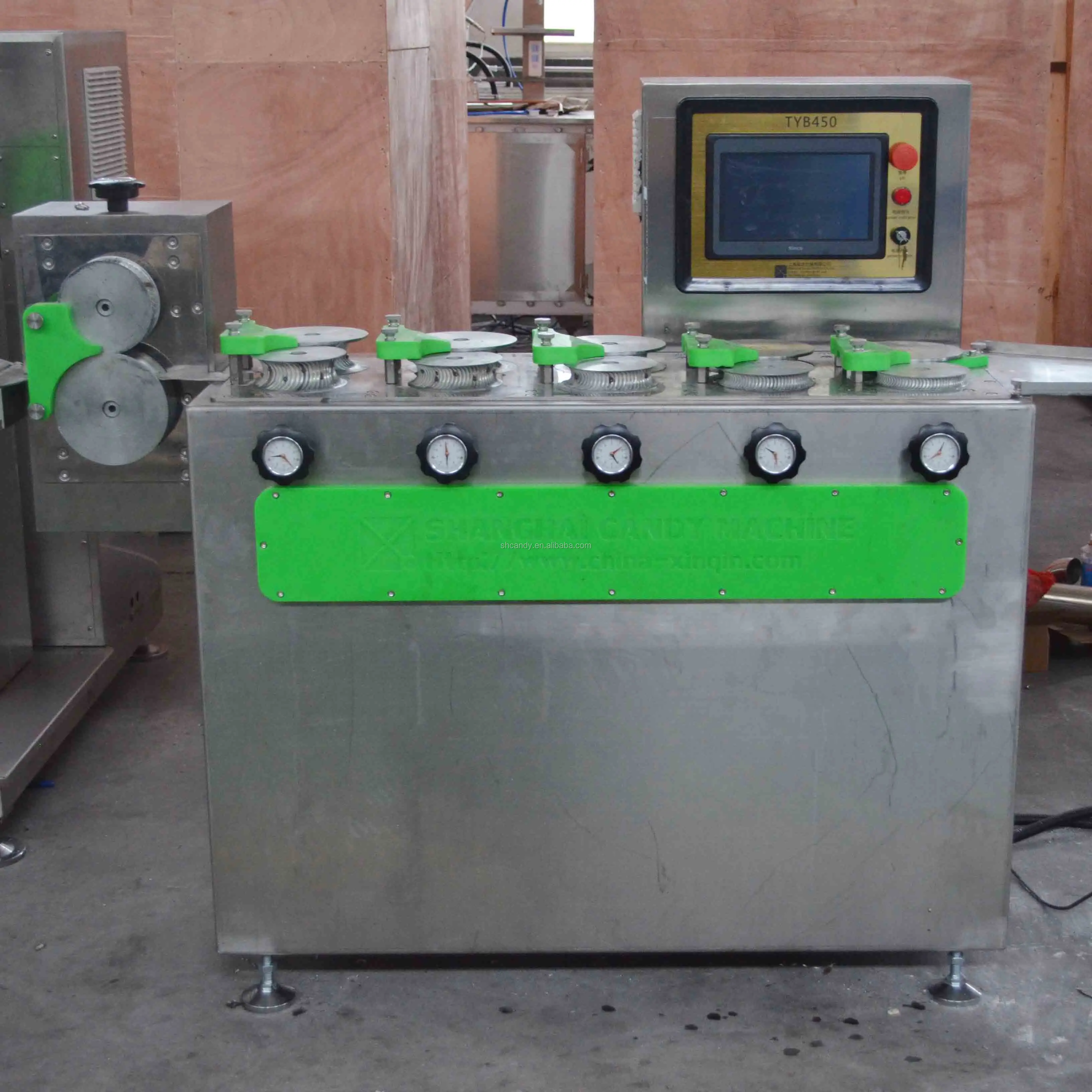 China candy machine shanghai factory TY400 candy batch roller and rope sizer machine for hard candy making line