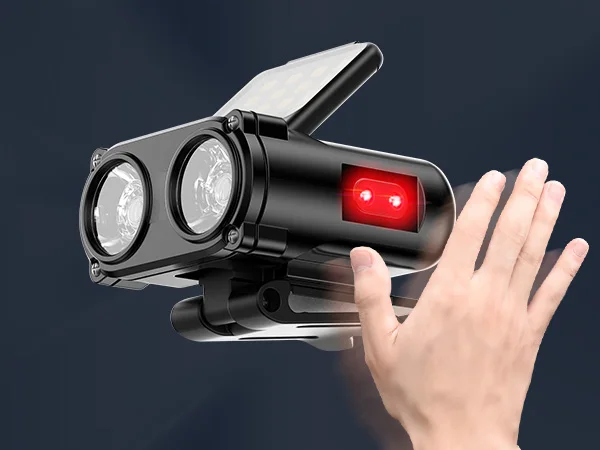 Outdoor Camping & Night Fishing Headlamp with Customized FullView Induction LED Rechargeable Motion Sensor Head Torch