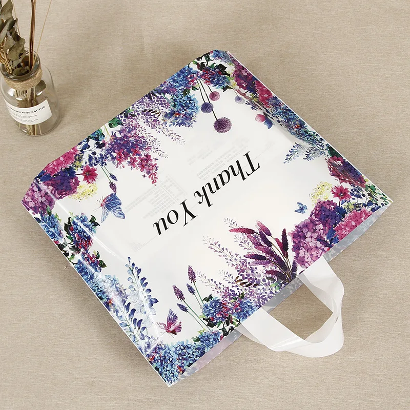 Wholesale Thick T Shirt Clothing Jewelry Packaging Shopping Custom Thank You Plastic Gift Bag With Handle