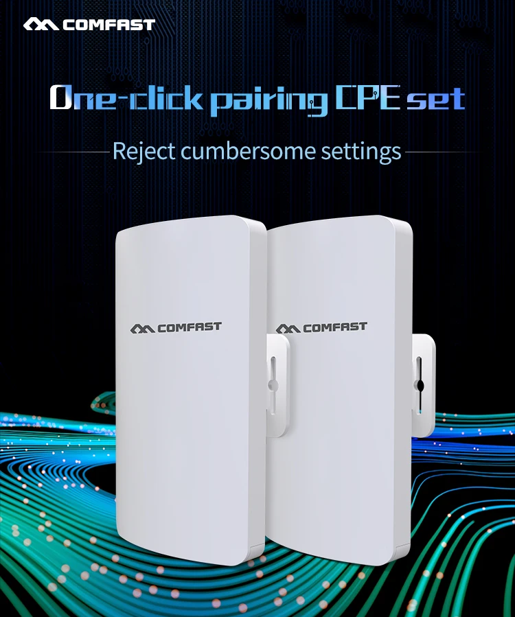 Comfast CF-E113A Wireless Outdoor Antenna 300Mbps PTP Wifi Bridge 5ghz Outdoor CPE