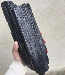 High Quality Natural Rough Stone Crystal Mineral Specimen Black Tourmaline Raw Stone