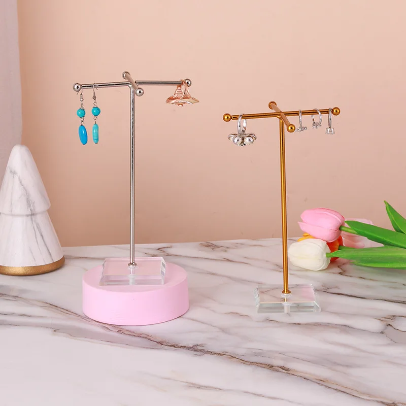 Nordic Iron Jewelry Rack Necklace Bracelet Earrings Jewelry Display Stand Racks Home Bedroom Decor Jewelry Rack