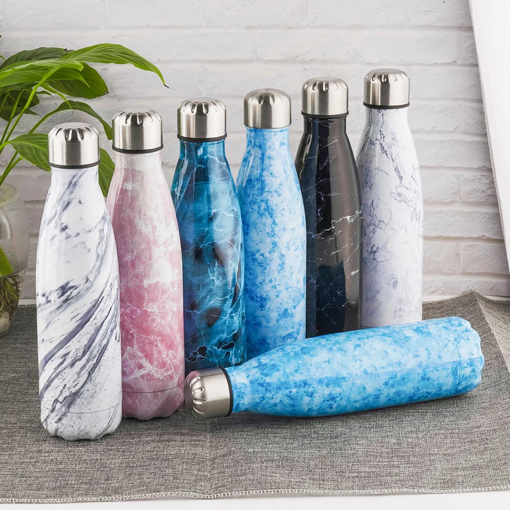 No Off Strach Powder Painted double walled stainless steel vacuum insulated tea coffee flask thermos
