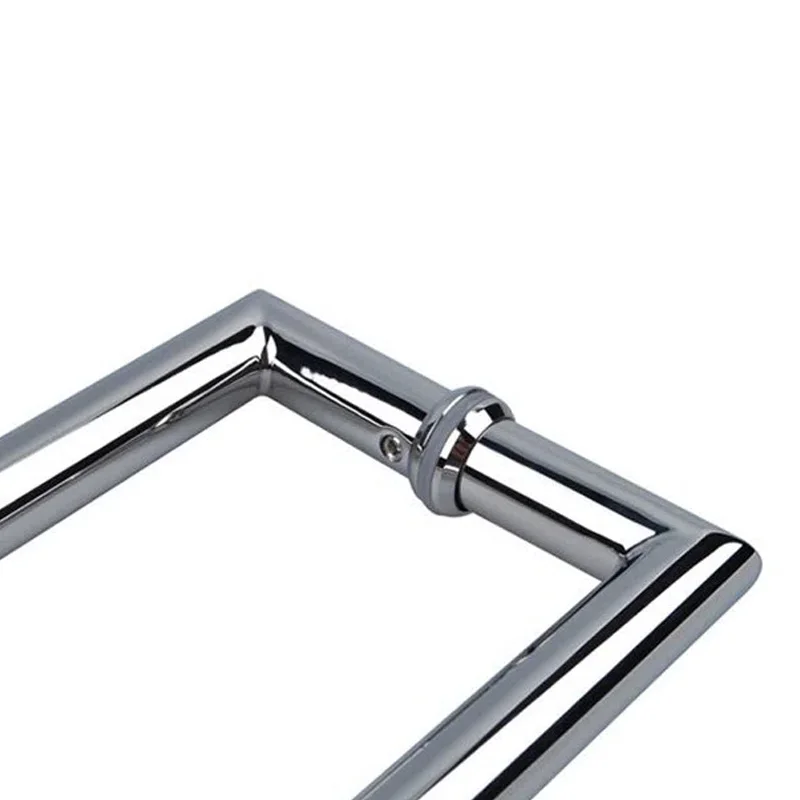 New Chinese Style Bathroom Glass Door Handle Stainless Steel Handle Back to Back Glass Door Handle