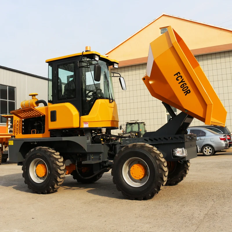 Manufactory CE/EPA diesel mini dumper 3 ton 4x4 small truck tipper dumpers site dumper in Chile Peru for sale