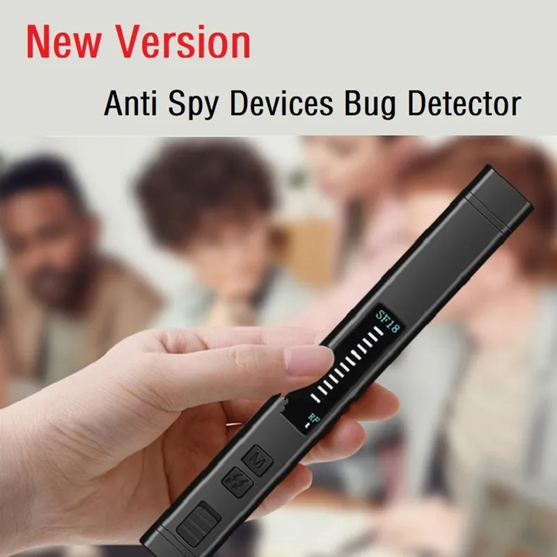 2021 Pen Hidden Camera Detector Anti Spy Gadget Wireless RF Signal Finder Audio GSM Anti GPS Tracker Wiretapping Scanner