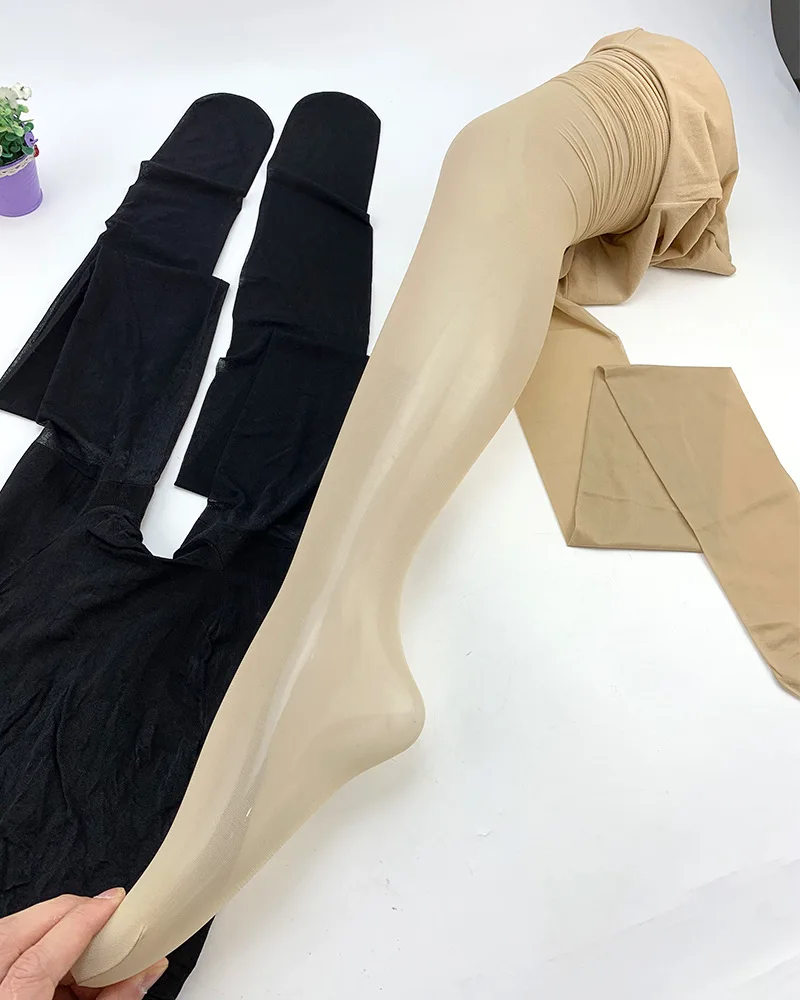 Sexy Skin Tones Colors Cover Yarn Pantyhose Stockings 10D Women Sheer Tights