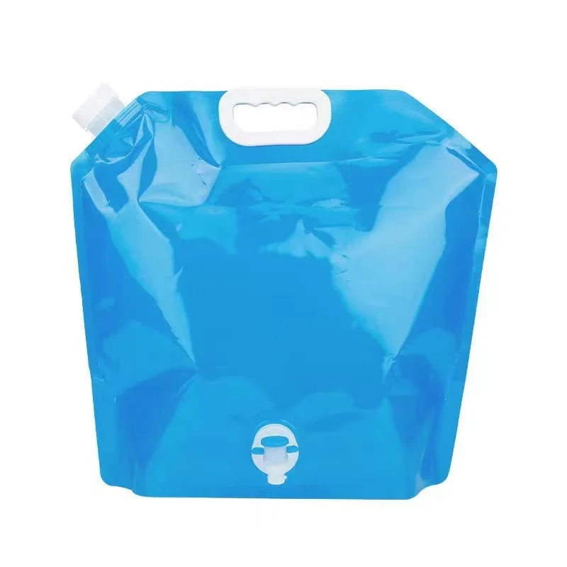 5/10 liter Water Storage Bag with faucet camping & hiking products,foldable plastic transparent water container bag bottle
