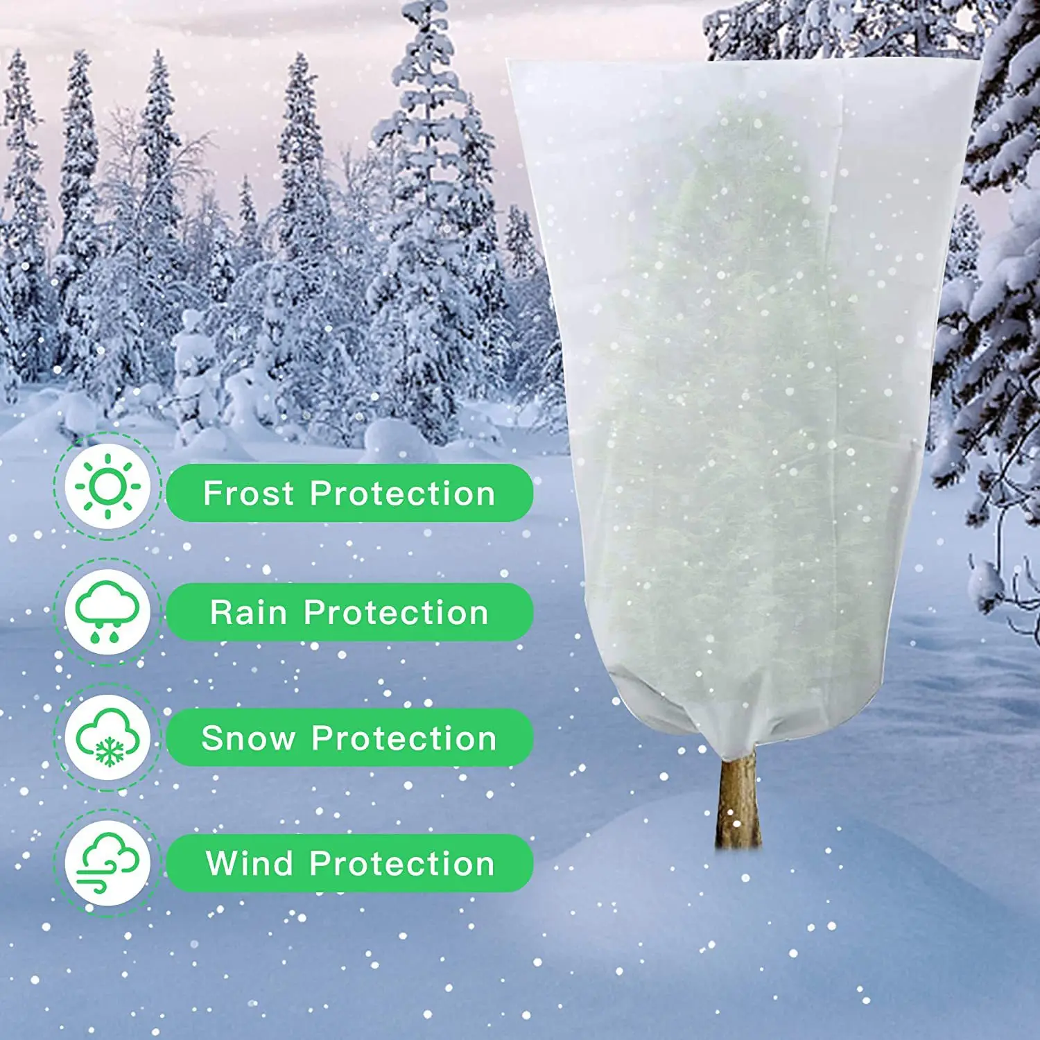 Wanlong  New pp 20 -250 Gms Plant Cover Nonwoven Bag With Zipper