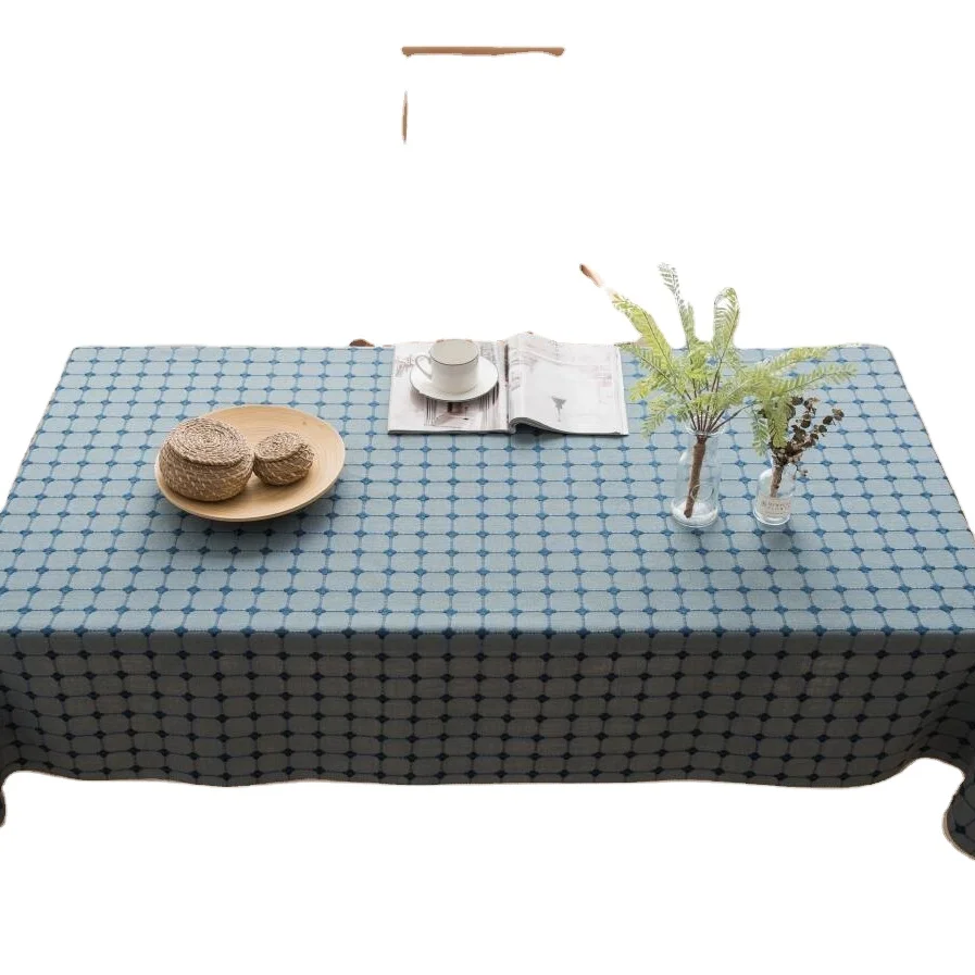 High Quality Cheap TableCloth Cotton linen Dining Table Cover Fabric Rectangle Table Cloth Wholesale