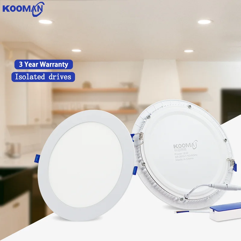 High quality alu housing  Round Panel 3w 6w 9w 12w 18w 24w Round Led Pendant Mount Mounted Cold Warm White Panel Ceiling Light