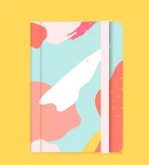 Custom Printing Thick Paper Bound Hardcover Eco Notebooks Journal Plain Printed Boorkmark Notebook Diary With Pocket Belly Band