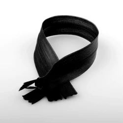 Spot wholesale No. 3 nylon invisible zipper cloth edge lace black and white color clothing home textile pillow moxibustion zippe