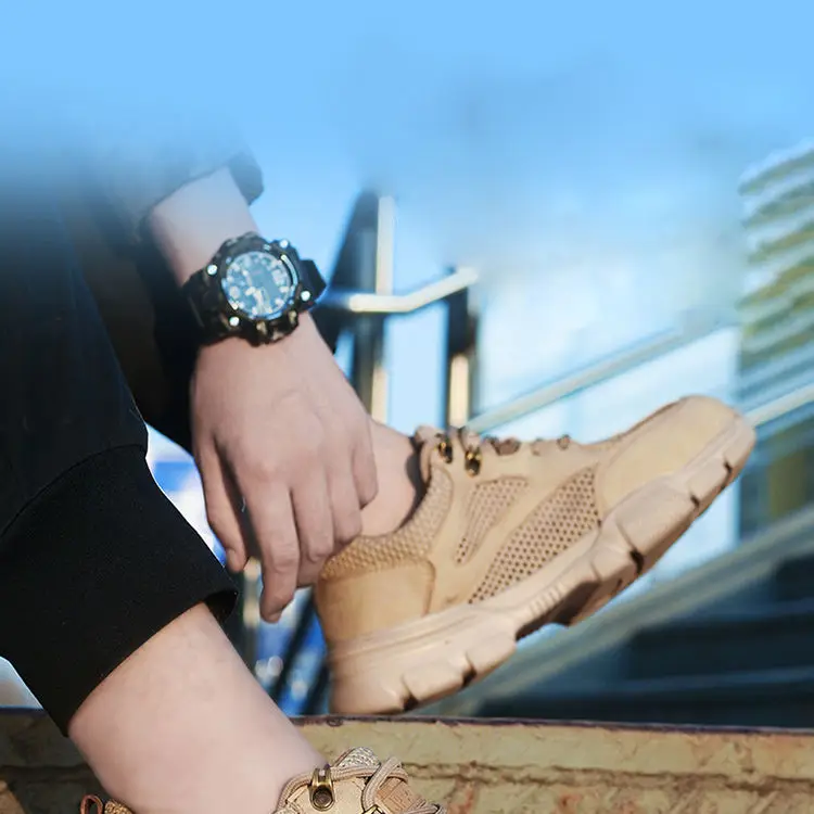 THREEDIV China High Quality Brand Men  Safety Shoes Men Work for Suitable  woodland workers