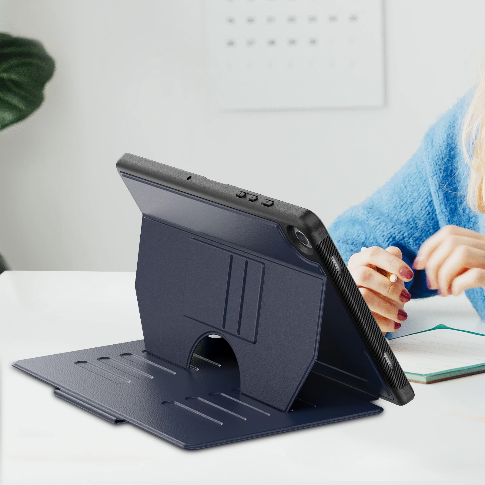 Магнитный смарт-чехол с подставкой и для карандашей ноутбука Galaxy Tab A9 Plus 11 дюймов 2023(SM-X210/X216/X218)