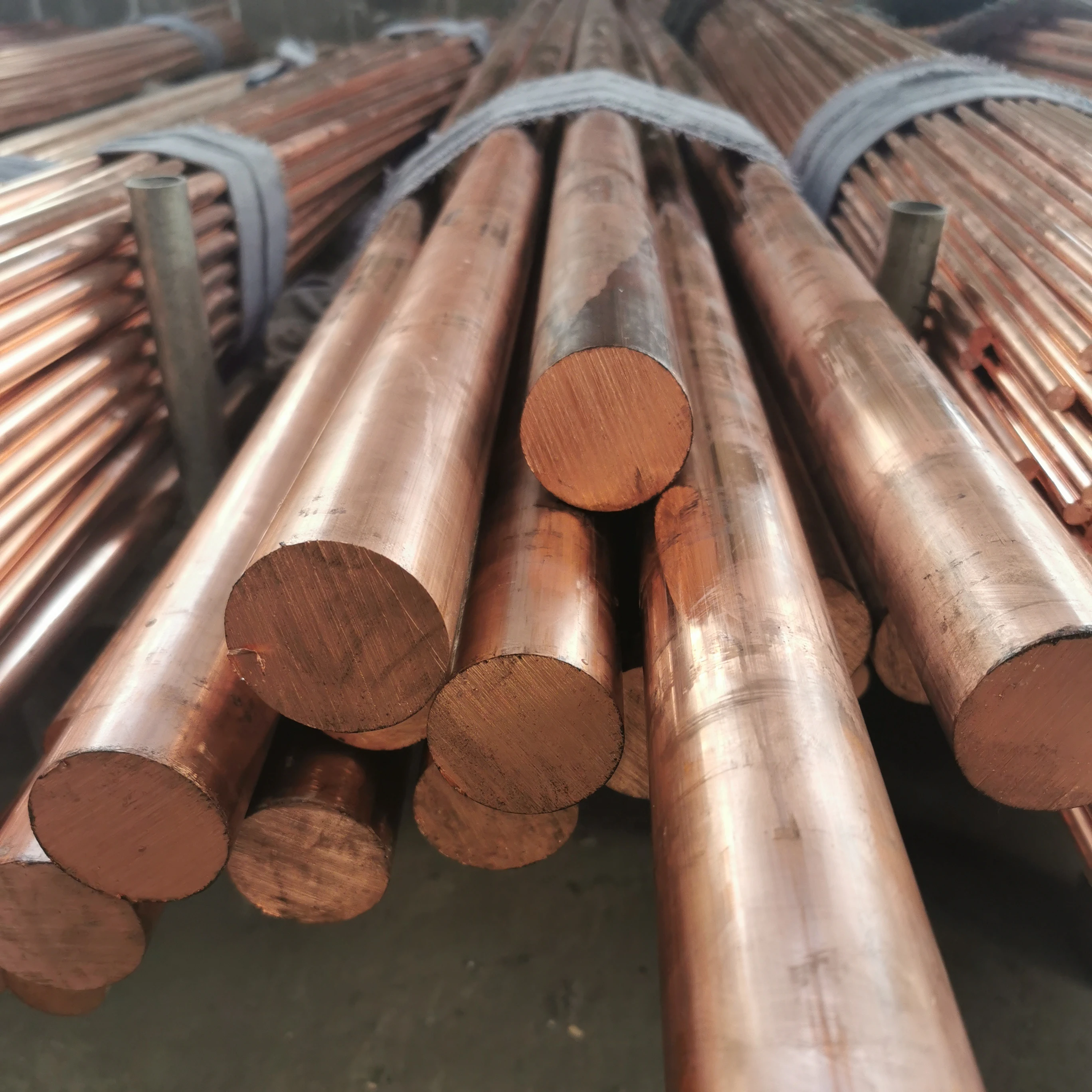 99.99% china pure copper C1100 T2 round bar copper bar price per kg